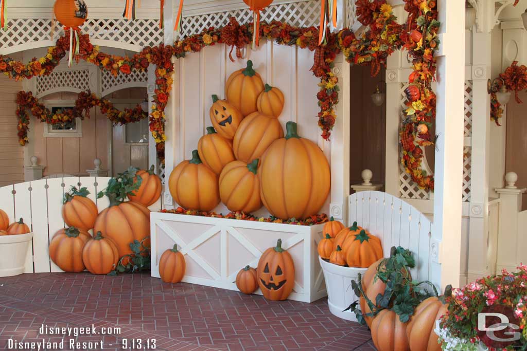 A photo op set up in Town Square, not for tonight, but for the Halloween Party and just general use.