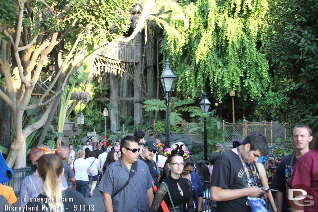 The line still going toward the Tree House