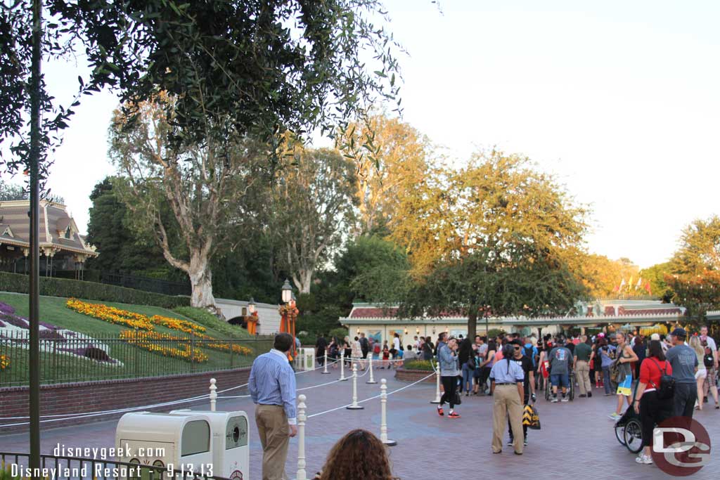 The queue for the dance floor was in front of the Train Station.