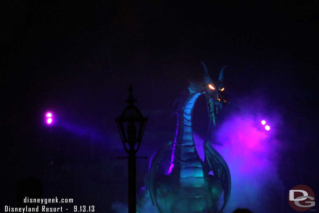 Passed by Fantasmic as the dragon was out.