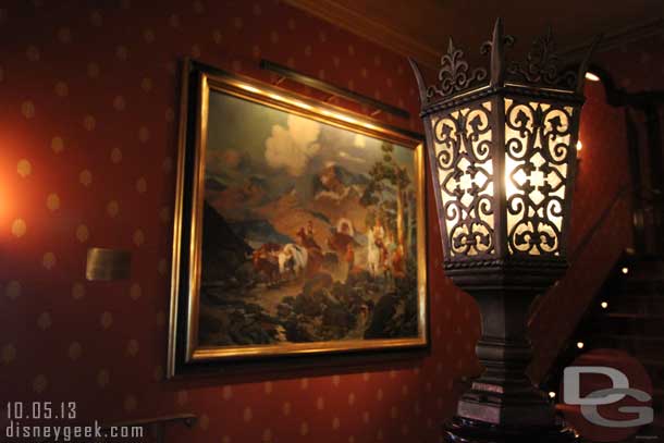 This painting is a replica of the curtain the original Carthay had.