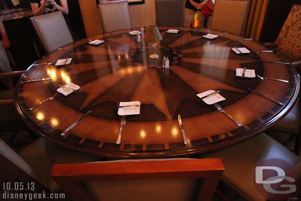 The table.  You can reserve this room for your party.. there is a min. fee associated with it.