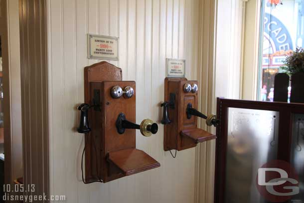 Some of the old props remain, such as the party line phones.