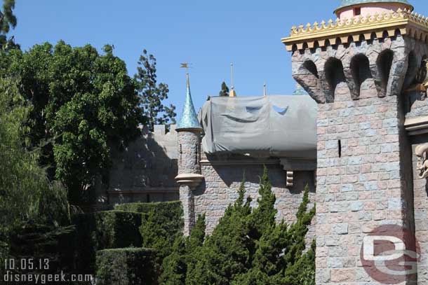 Still working on the rooftops in Fantasyland.  