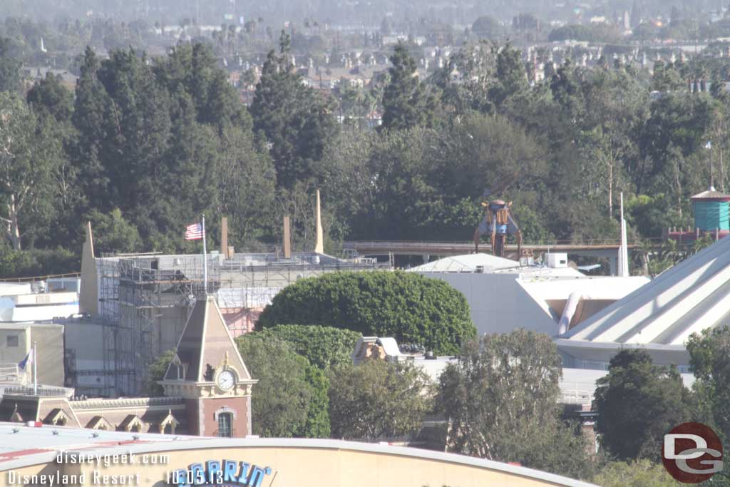 Some scaffolding up backstage at Disneyland.