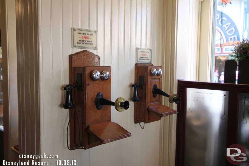 Some of the old props remain, such as the party line phones.