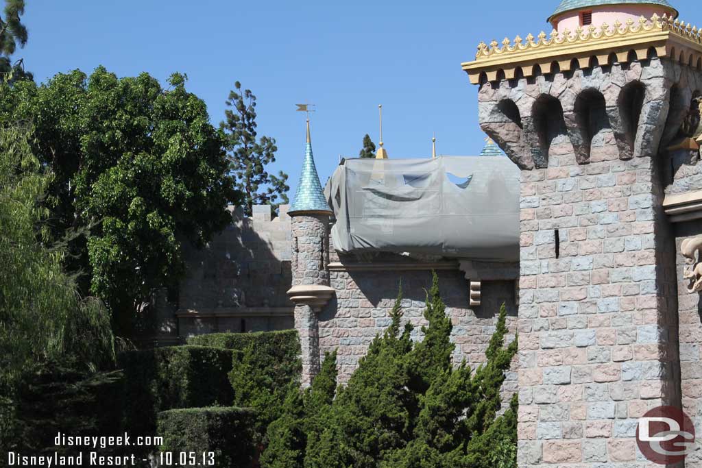 Still working on the rooftops in Fantasyland.  