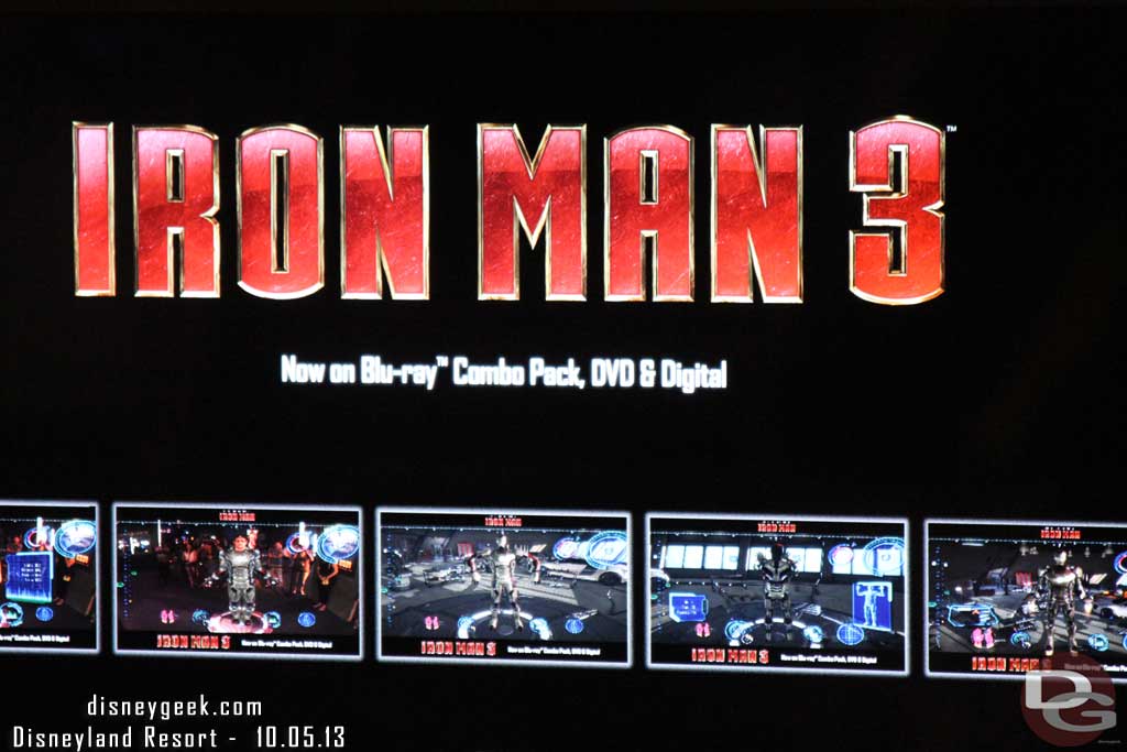 Iron Man is still around.. plugging the home video release now.