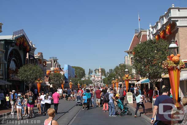 Main Street USA this afternoon