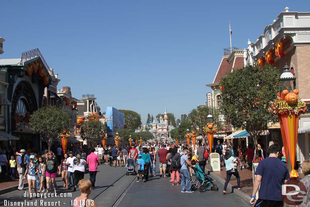 Main Street USA this afternoon