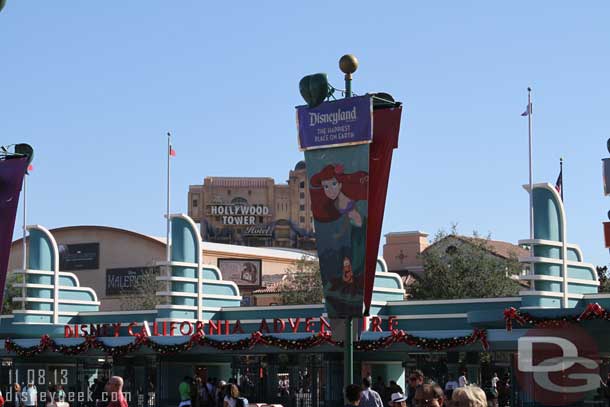 A look toward DCA as I head to Disneyland.