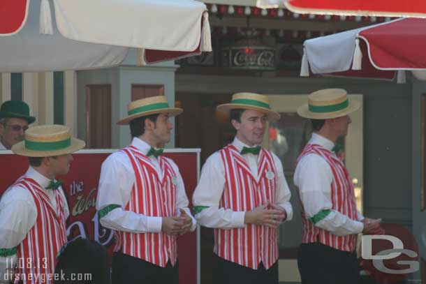 The Dapper Dans performing their holiday concert