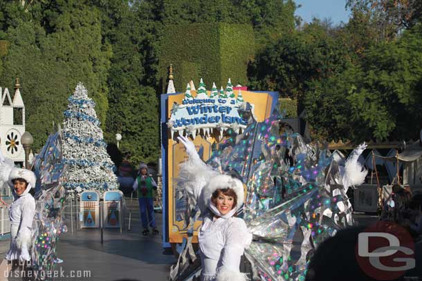 The Winter Wonderland segment features skiers this year.