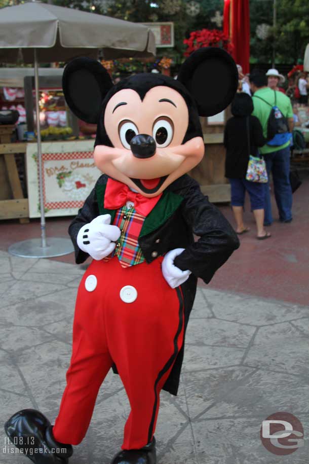 Mickey was out roaming around too.