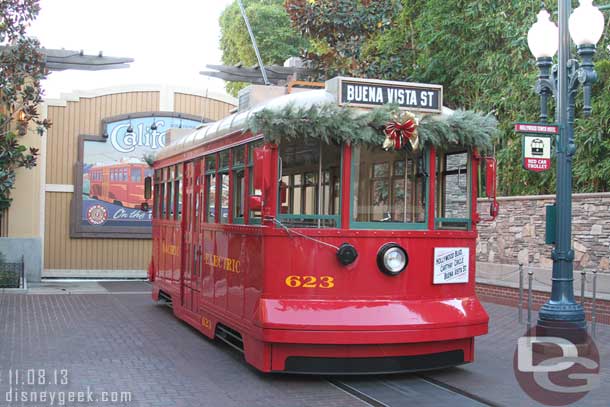 The Red Car parked since the Parade was going on.