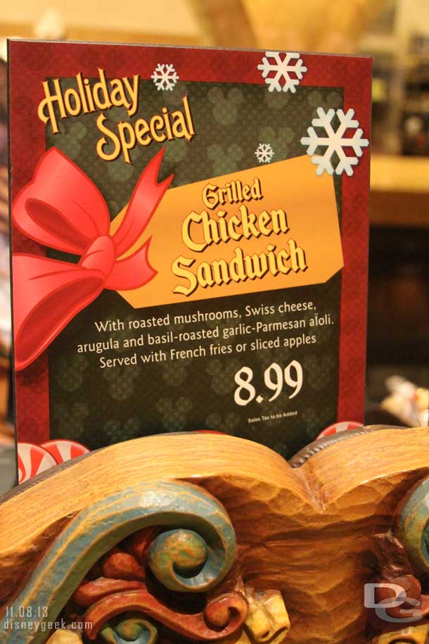 A holiday special offering at the Village Haus.