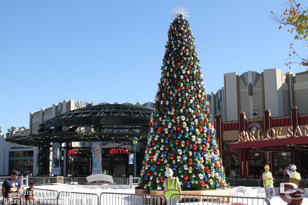 The tree will be at the center of the rink this year, should look great.