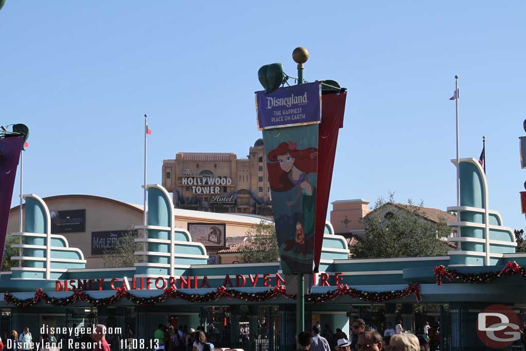 A look toward DCA as I head to Disneyland.