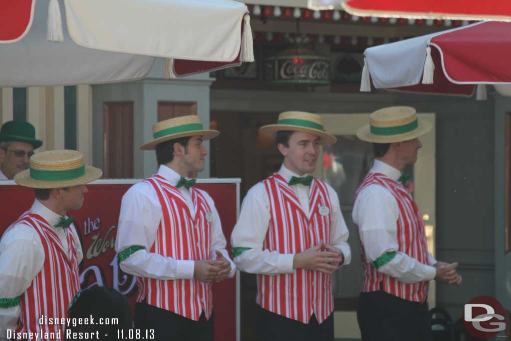 The Dapper Dans performing their holiday concert