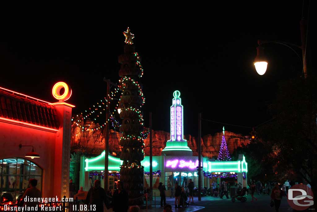 Passed through Cars Land again.