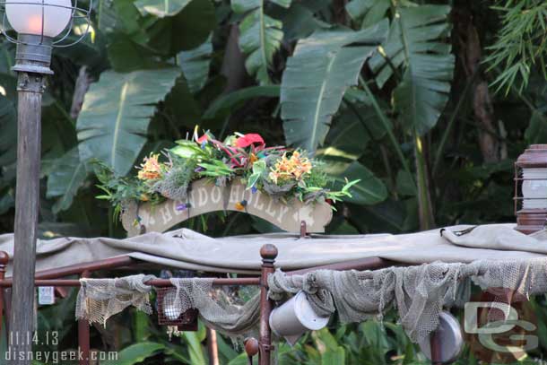 The boats were renamed for the Jingle Cruise.