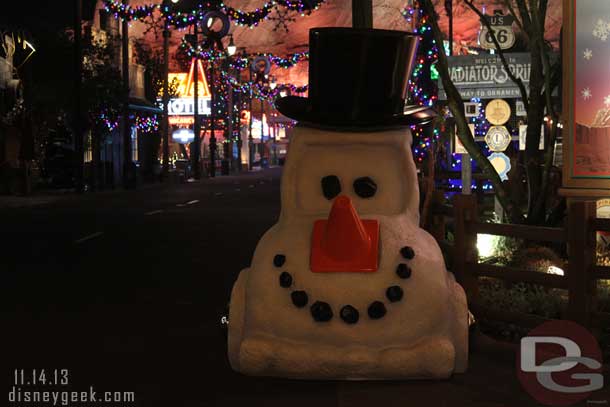 As I left the park for the evening here are some pictures of a fairly empty DCA.  Starting off with Cars Land