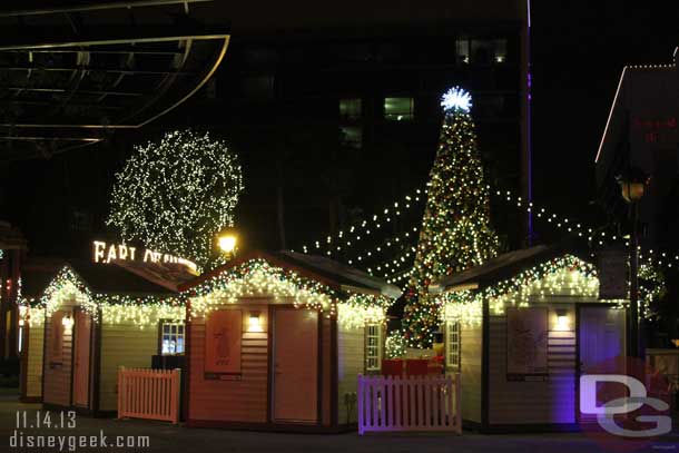 Passed back by the Winter Village and Ice Rink that looked to be complete