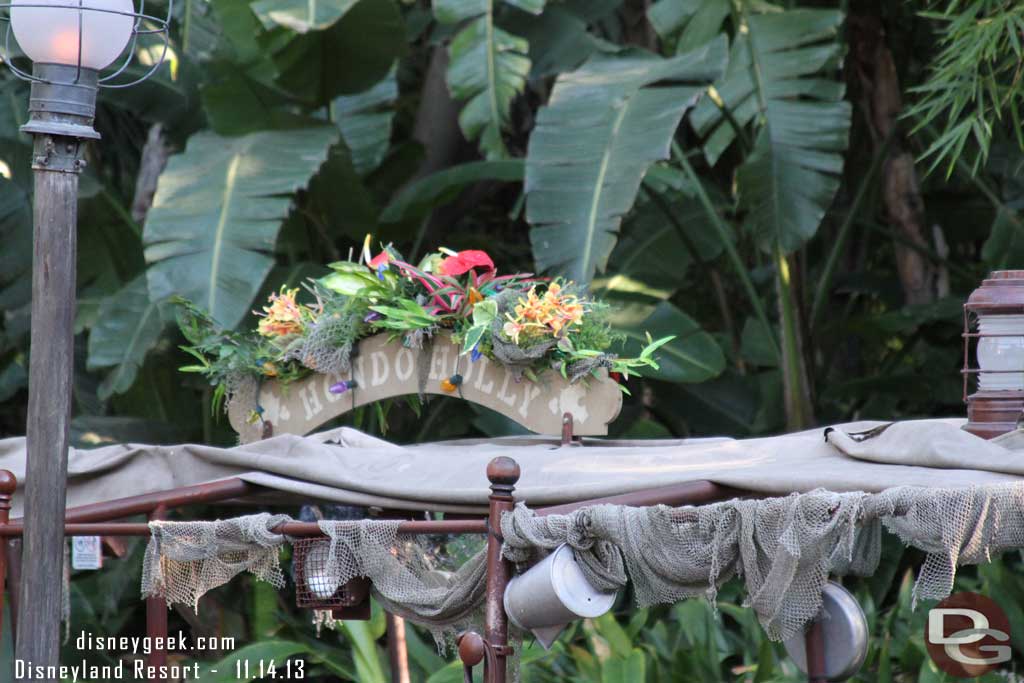 The boats were renamed for the Jingle Cruise.