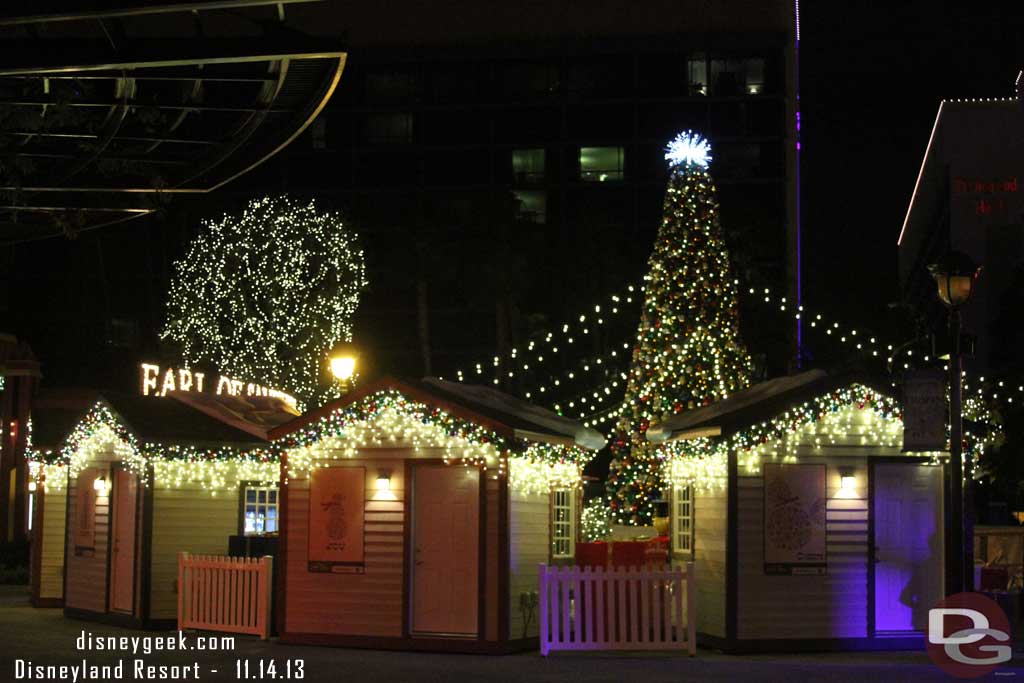 Passed back by the Winter Village and Ice Rink that looked to be complete