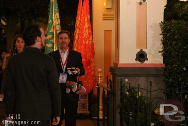 Michael Colglazier, president of the Disneyland Resort was on hand this evening for the events.