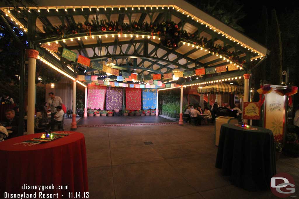 An area that is used for events throughout the day.