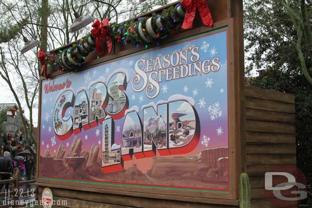 Walked by Cars Land.