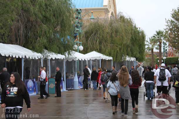 A wider picture of the radio tents.