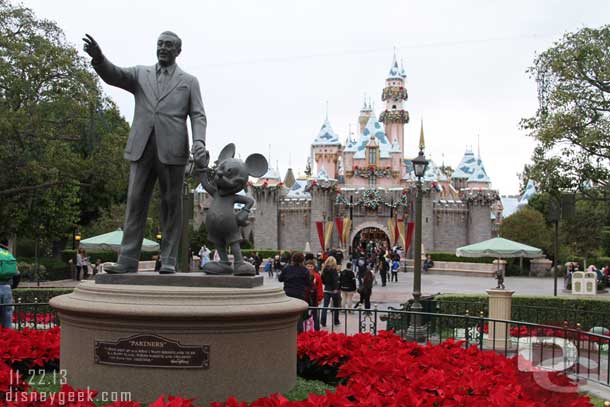 Sleeping Beauty Castle, unobstructed.. the past few visits there have been stages set up in front blocking access