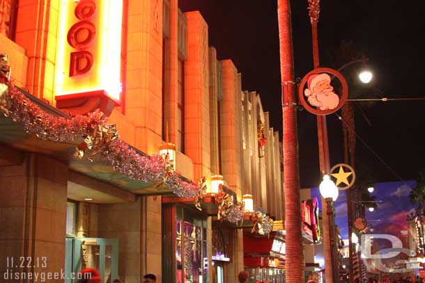 Another look at some of the new decorations on Hollywood Blvd this year.