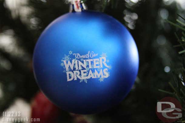 The ornament featured Winter Dreams on one side.