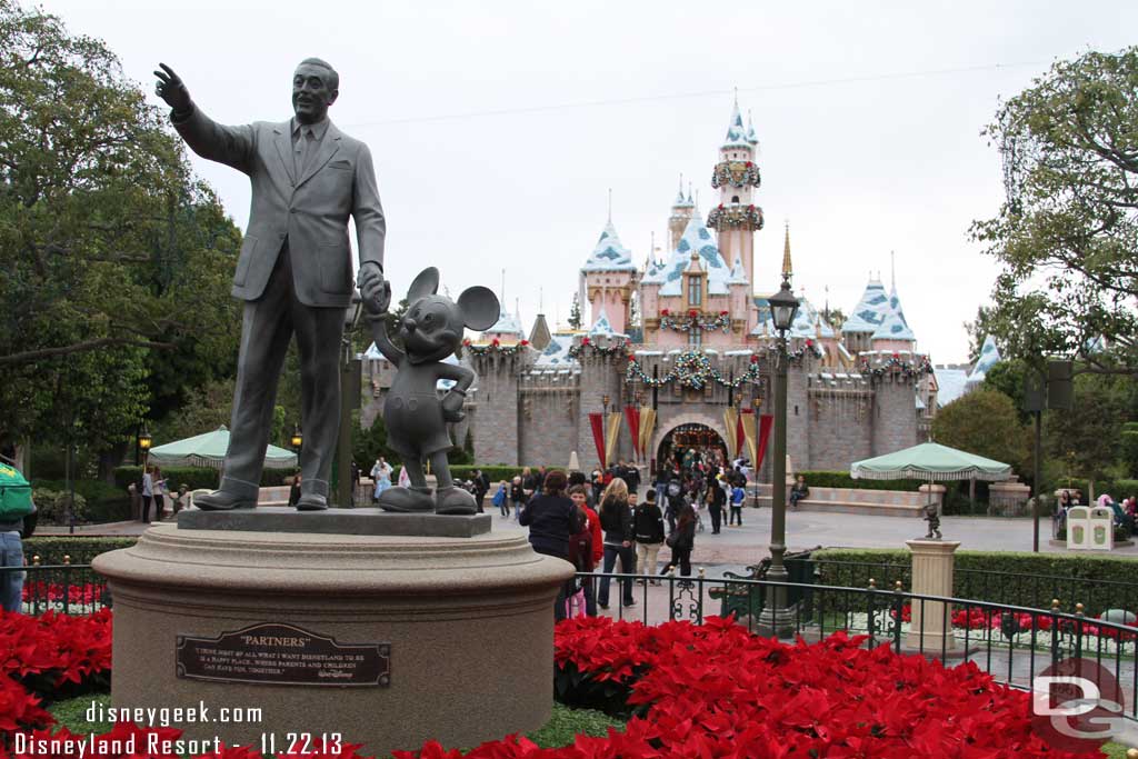 Sleeping Beauty Castle, unobstructed.. the past few visits there have been stages set up in front blocking access