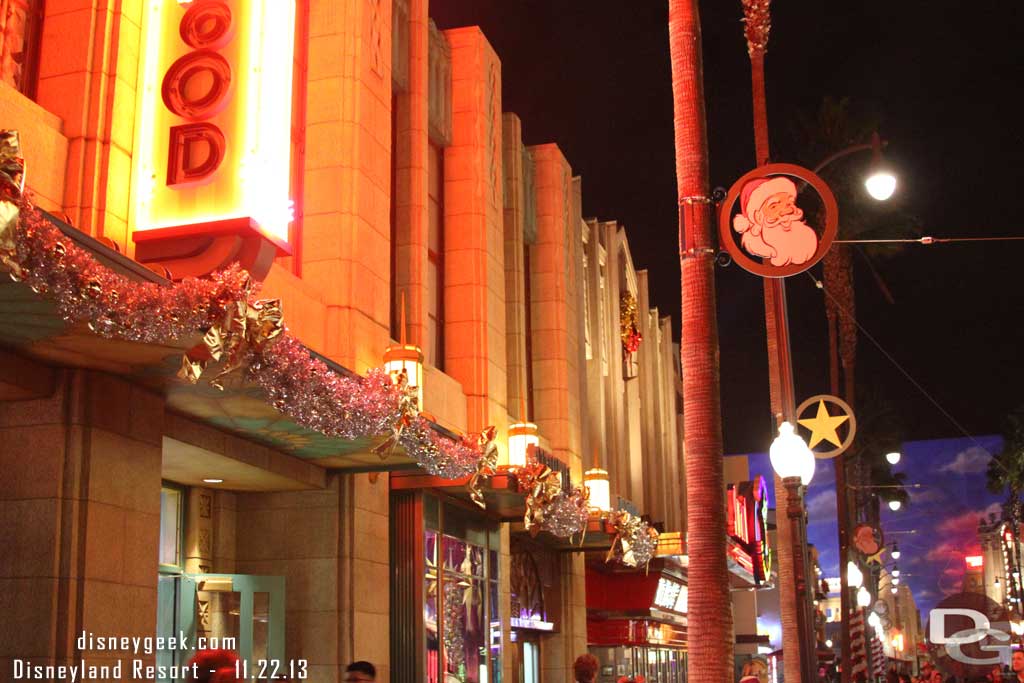 Another look at some of the new decorations on Hollywood Blvd this year.