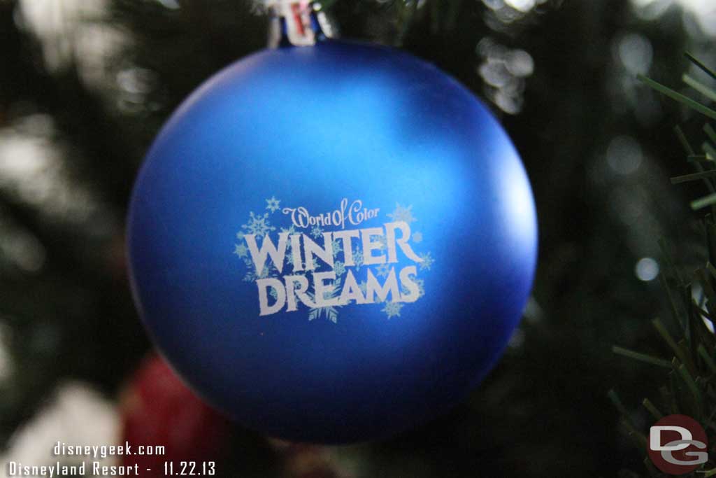 The ornament featured Winter Dreams on one side.