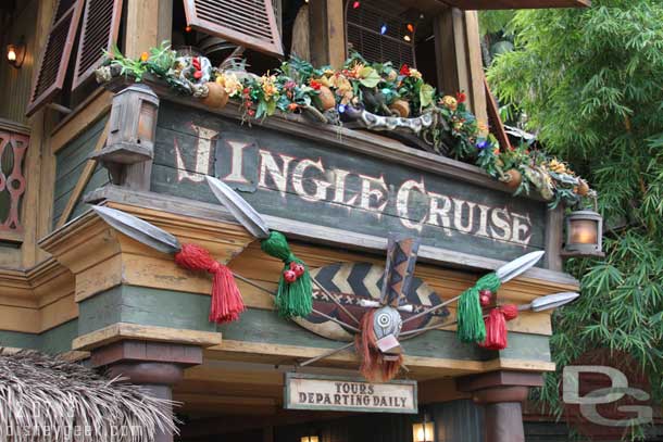 First stop the Jingle Cruise