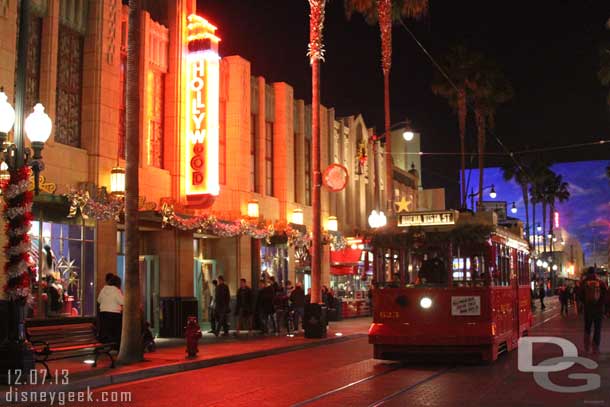 Walking down Hollywood Blvd.