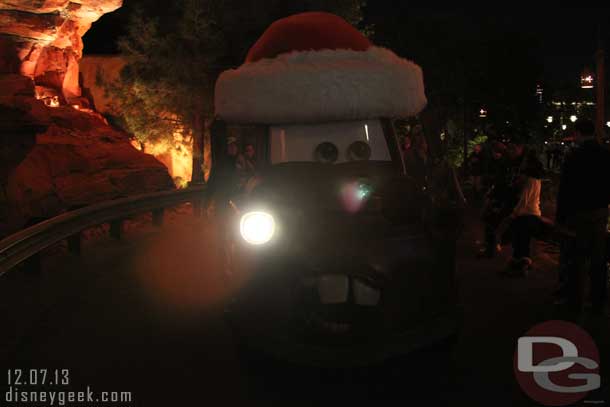 Santa Mater making his way to the Cozy Cone