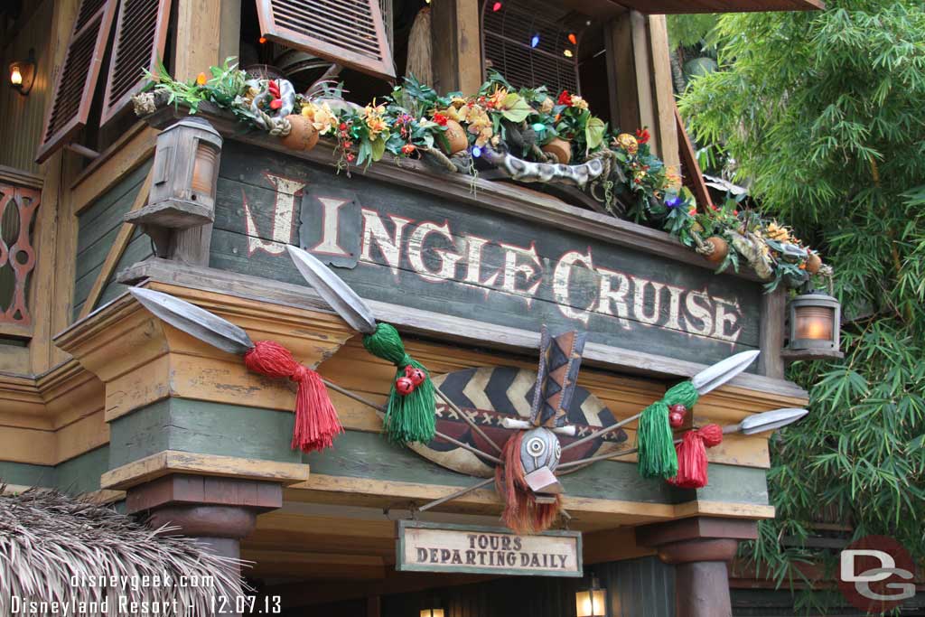 First stop the Jingle Cruise