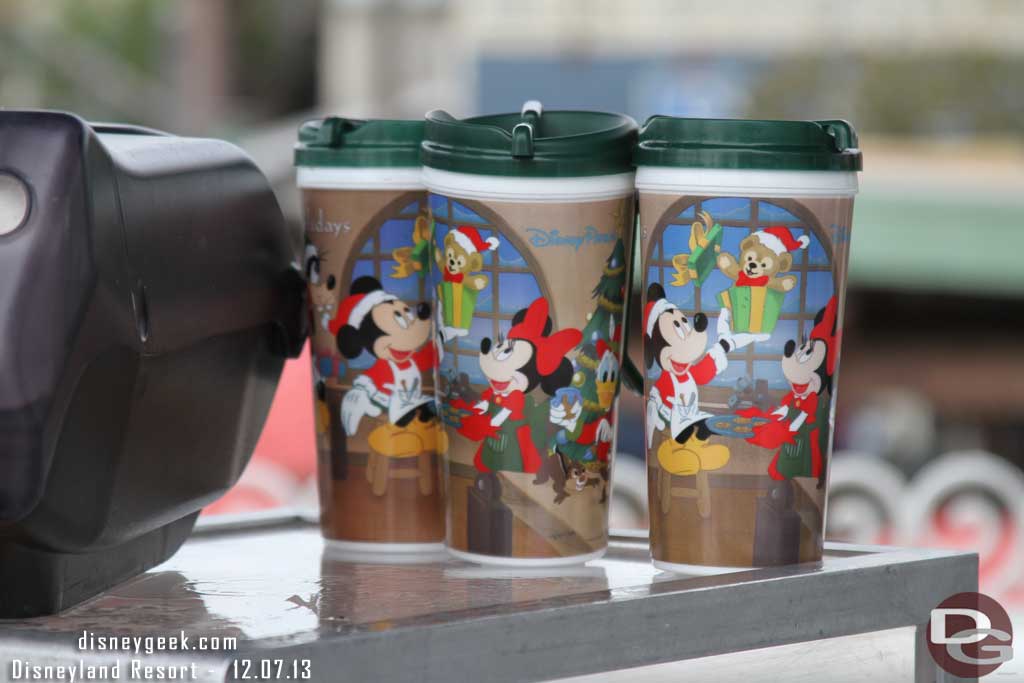 The holiday mugs.