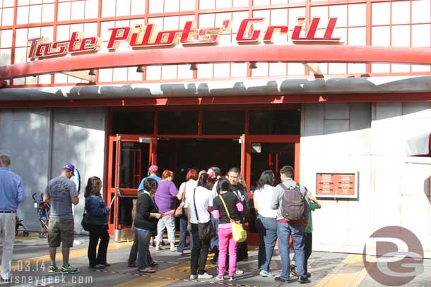 Wow the line was out the door for Taste Pilots (it was about 1pm).