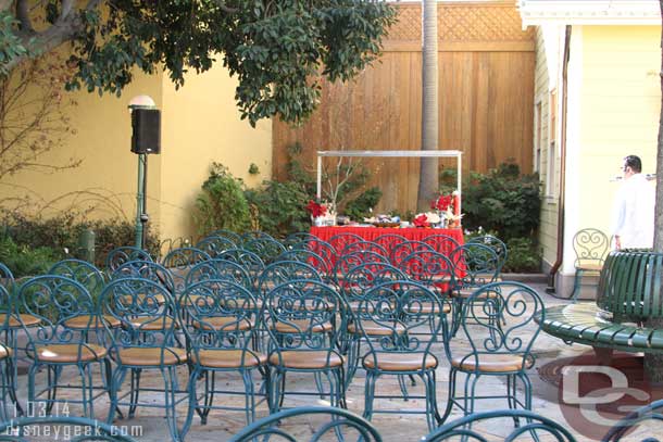 An area set up for cooking demonstrations.  I saw no schedule posted.  So not sure if this was for the media event only or part of the weekend festivities.