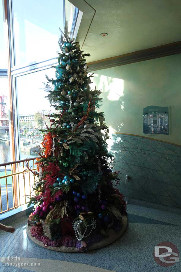 The Christmas tree inside Ariels.  The lighting was a challenge.