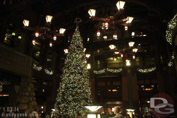 Walked through the lobby of the Grand Californian