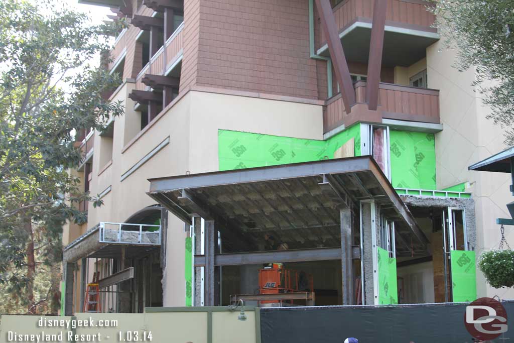 A check in on Starbucks in Downtown Disney.  It is moving along.  The signs say a winter opening, no idea what that translates into.