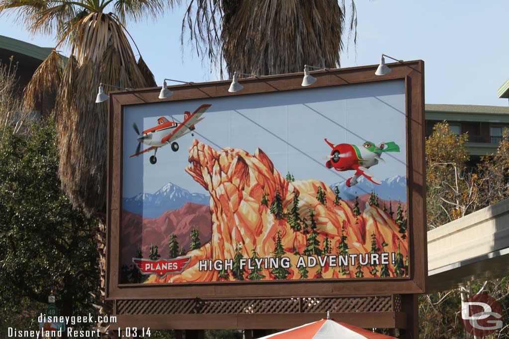 But the Planes crew is still on the billboard.